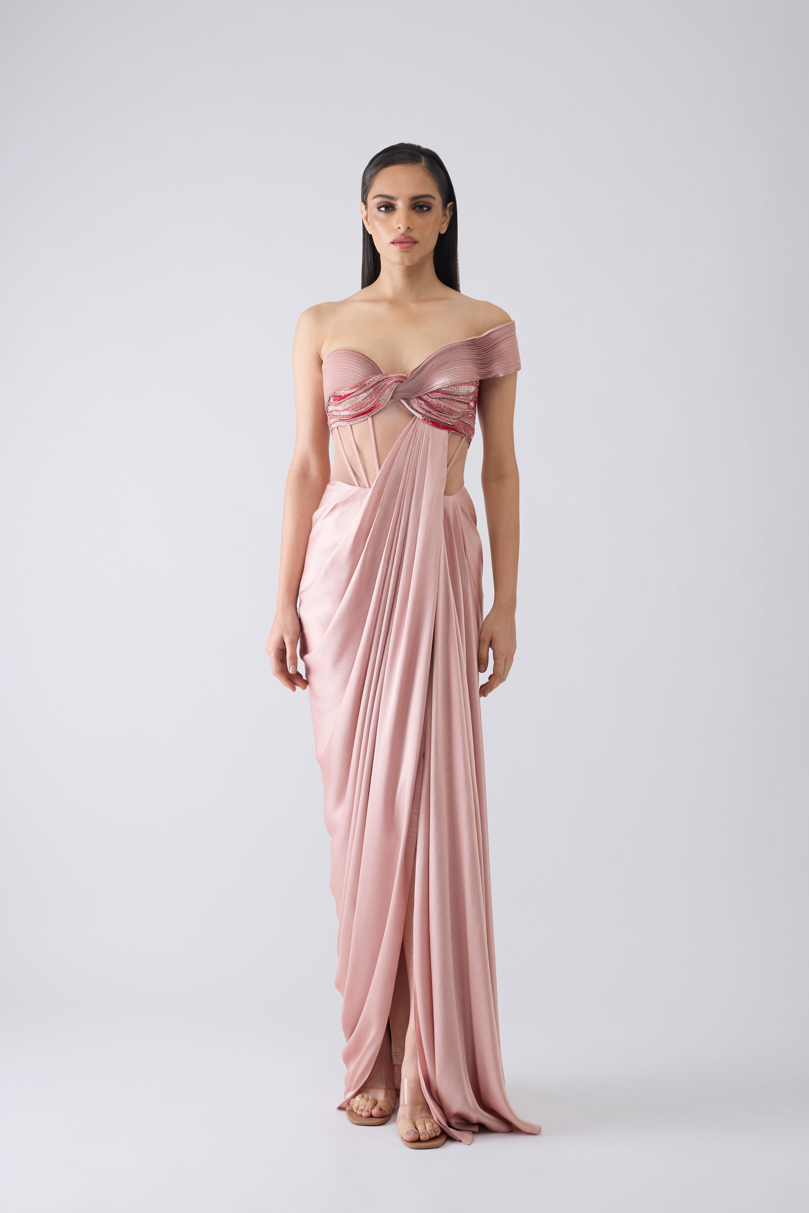 Moulded Metallic Gown