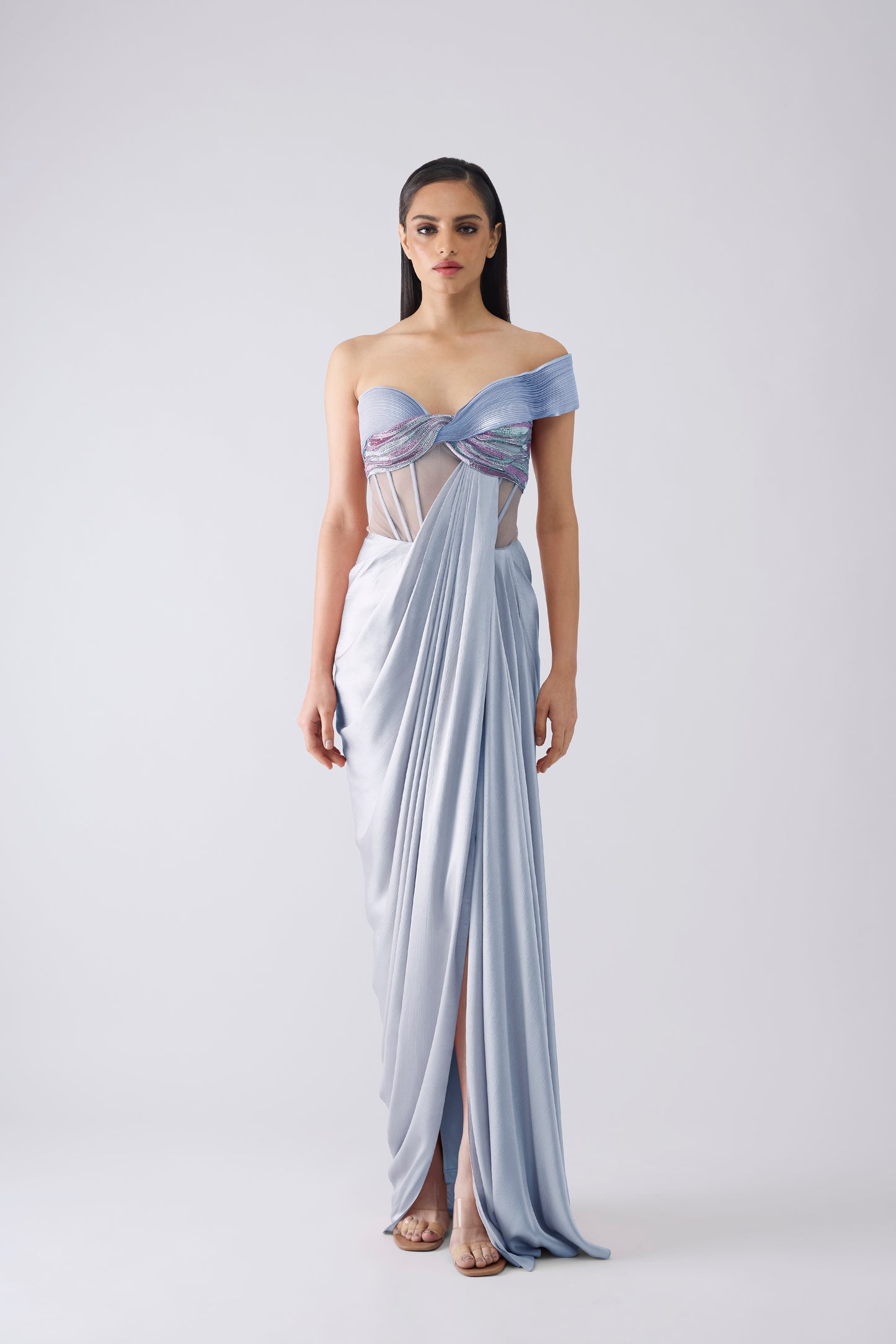 Moulded Metallic Gown