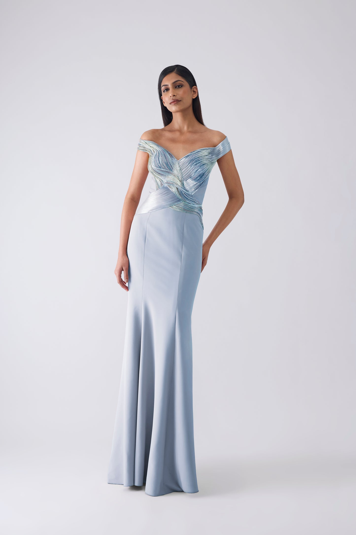 Metallic Moulded Gown