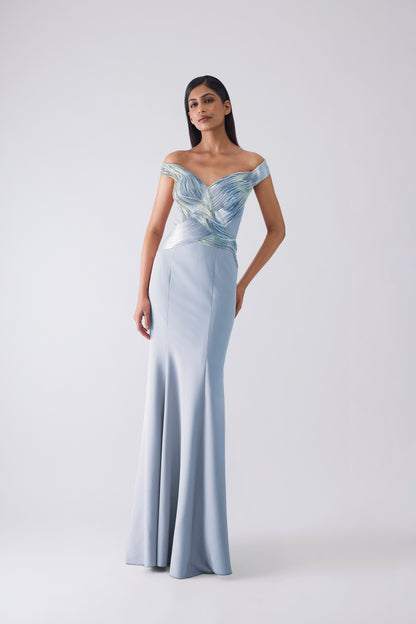 Metallic Moulded Gown