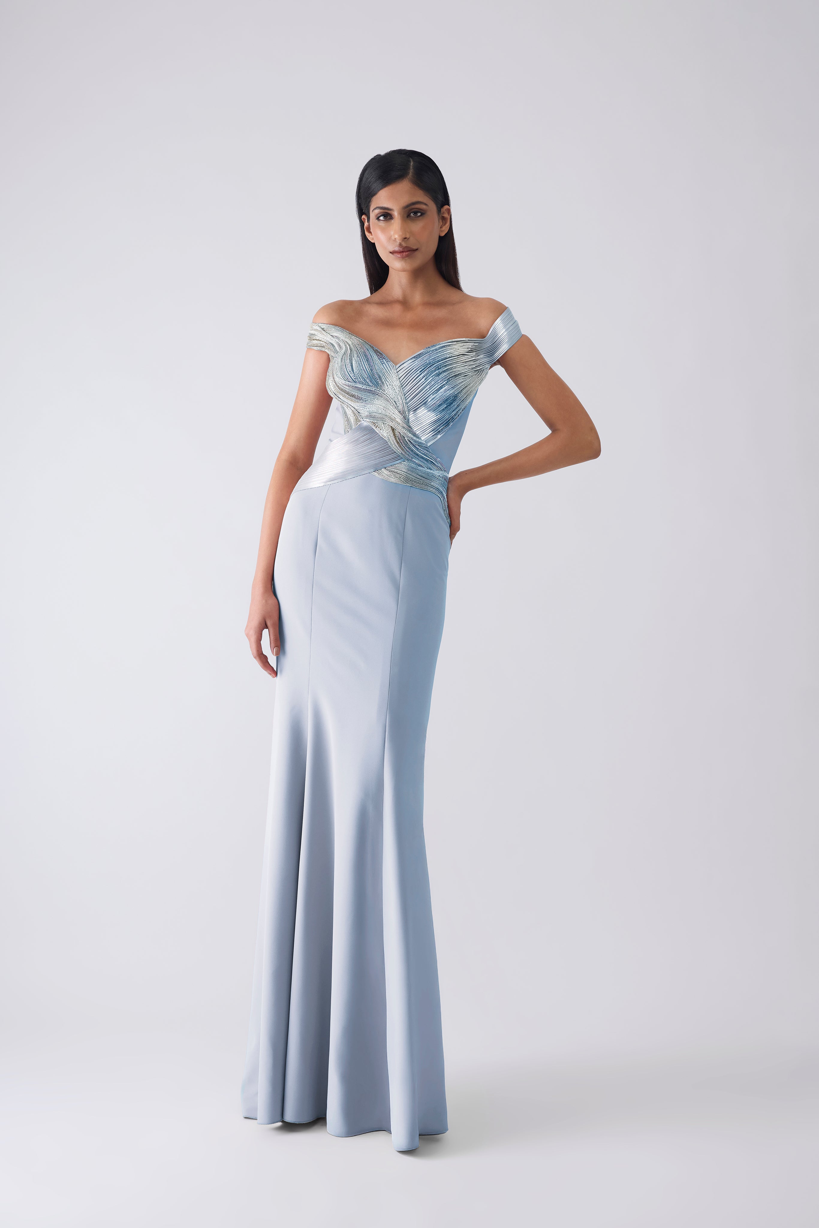 Metallic Moulded Gown