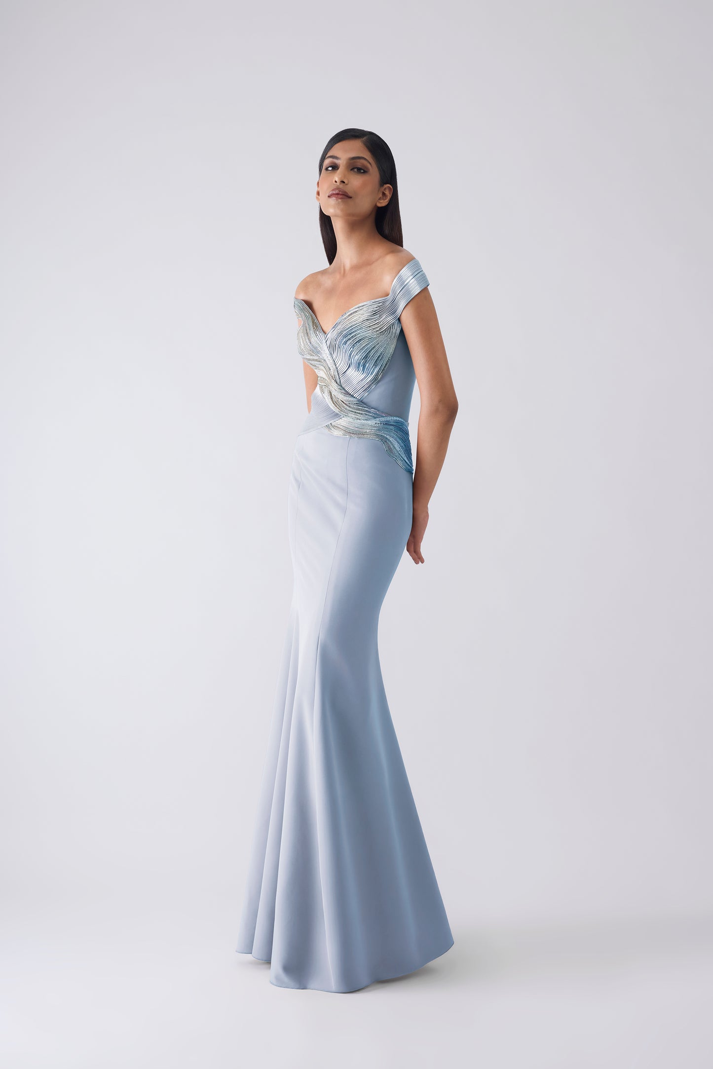 Metallic Moulded Gown