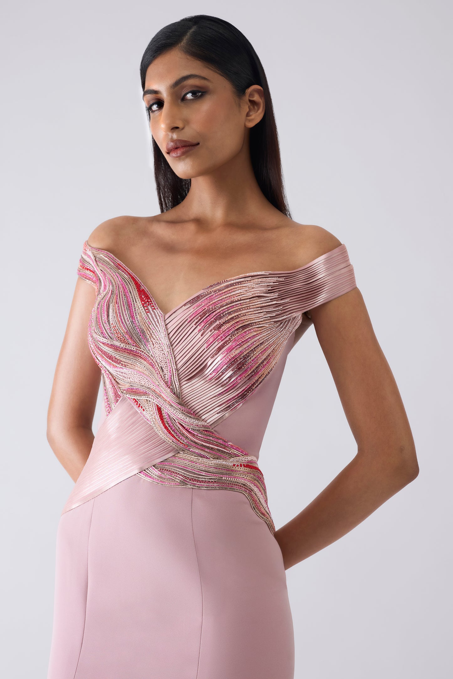 Metallic Moulded Gown