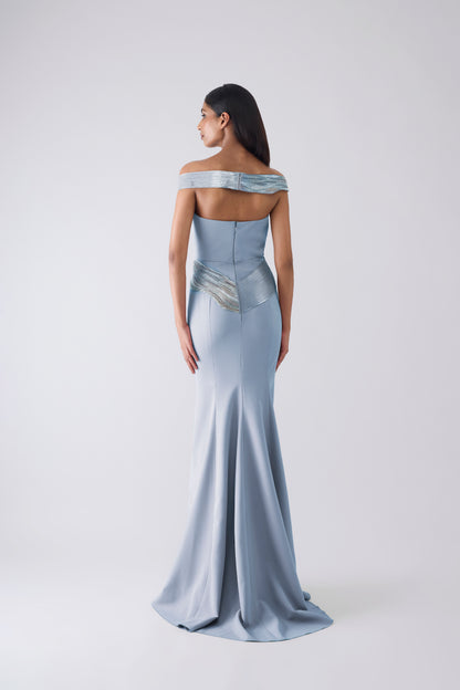Metallic Moulded Gown