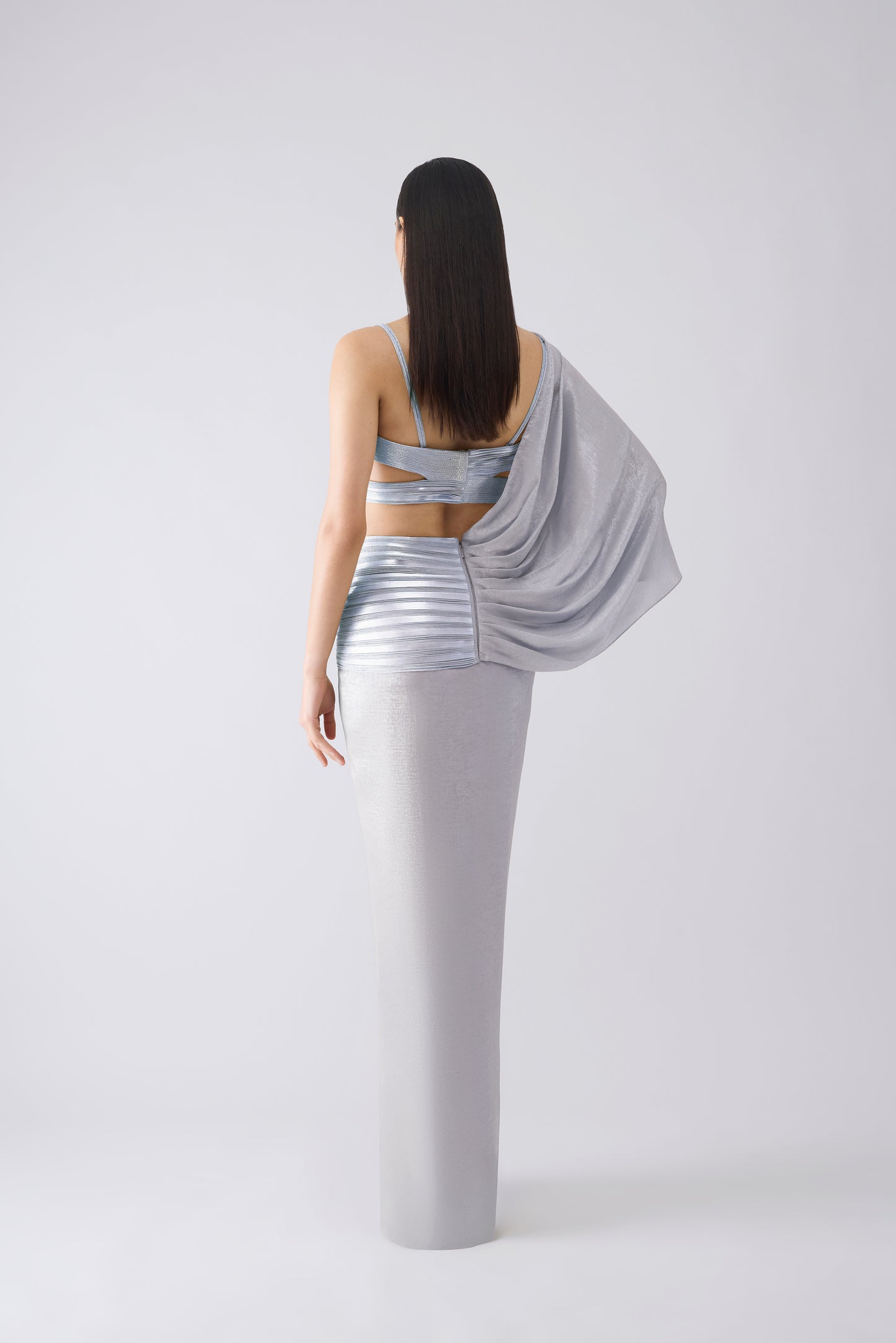 Metallic Corded Saree