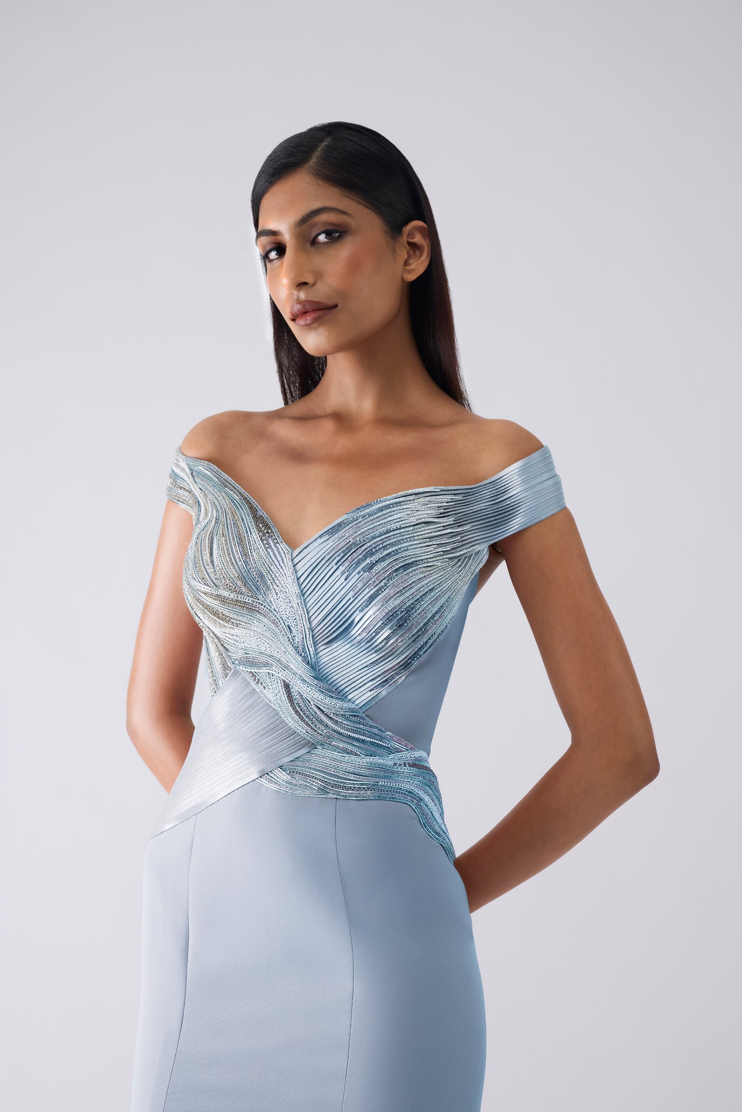 Metallic Moulded Gown