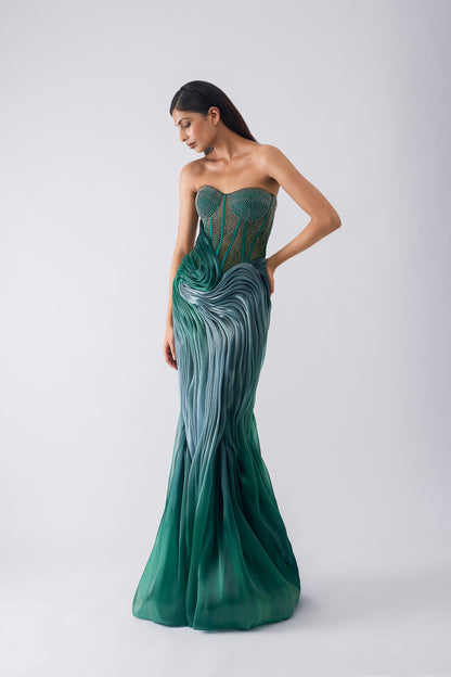 Moulded Micro-Beaded Gown