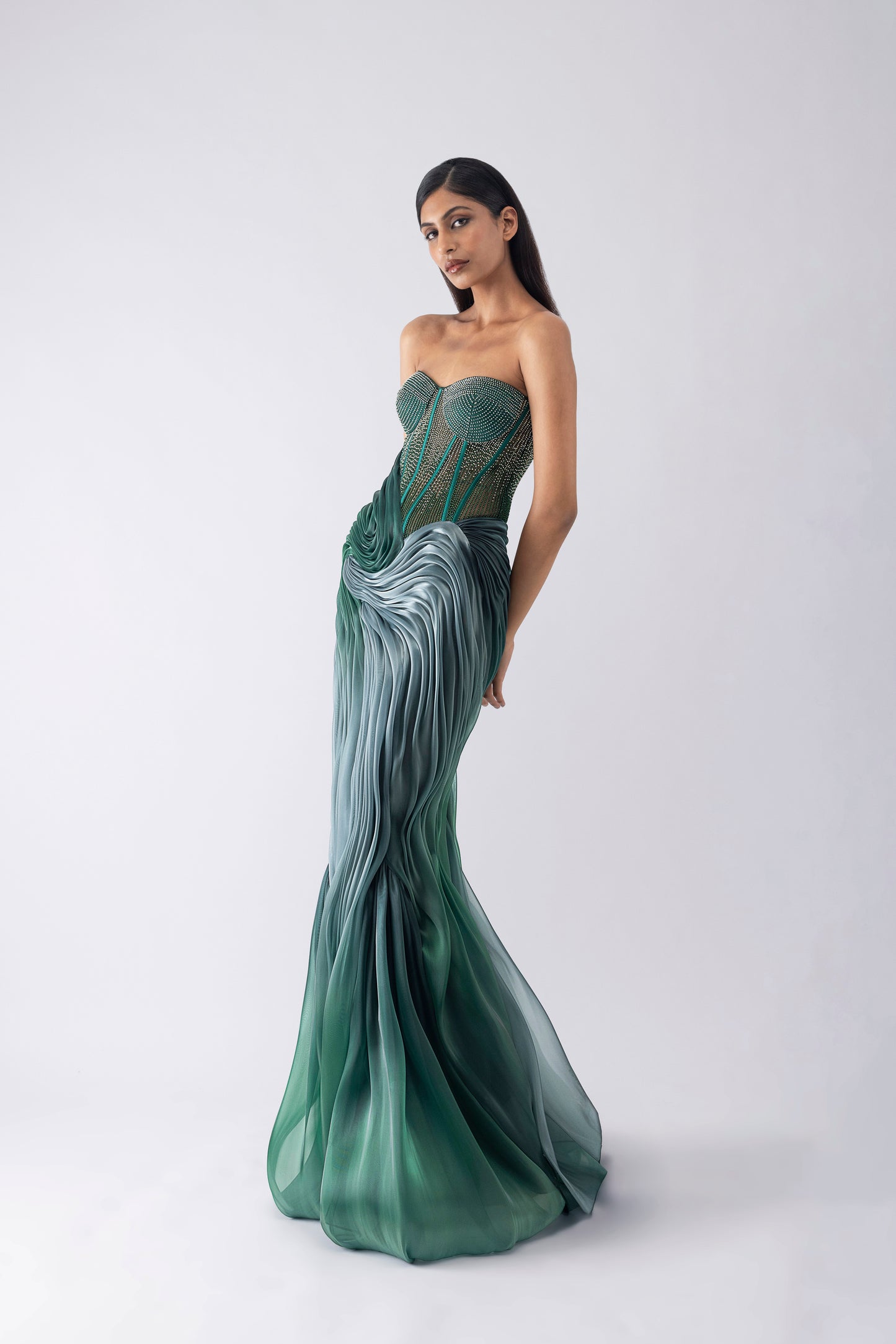 Moulded Micro-Beaded Gown