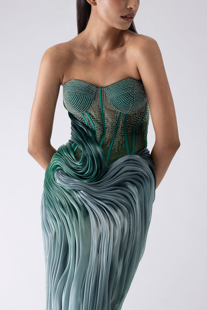 Moulded Micro-Beaded Gown