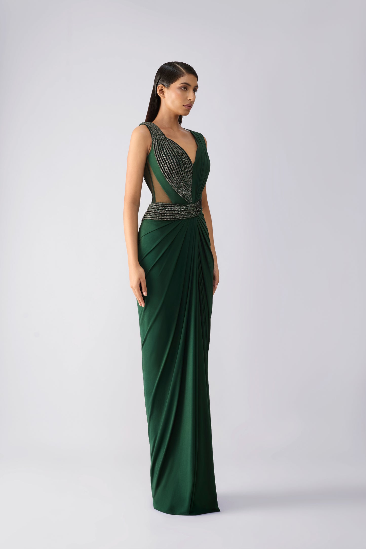 Moulded Crystalvein Gown