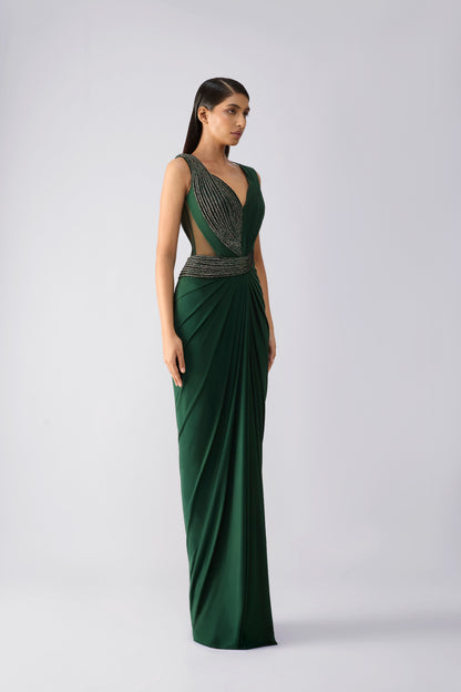 Moulded Crystalvein Gown