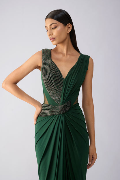 Moulded Crystalvein Gown