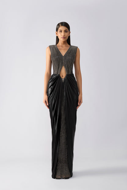 Moulded Crystalvein Gown