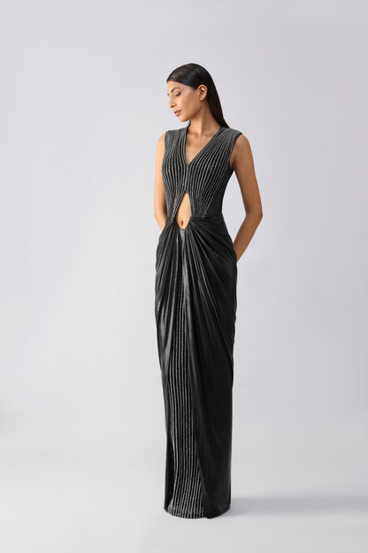 Moulded Crystalvein Gown