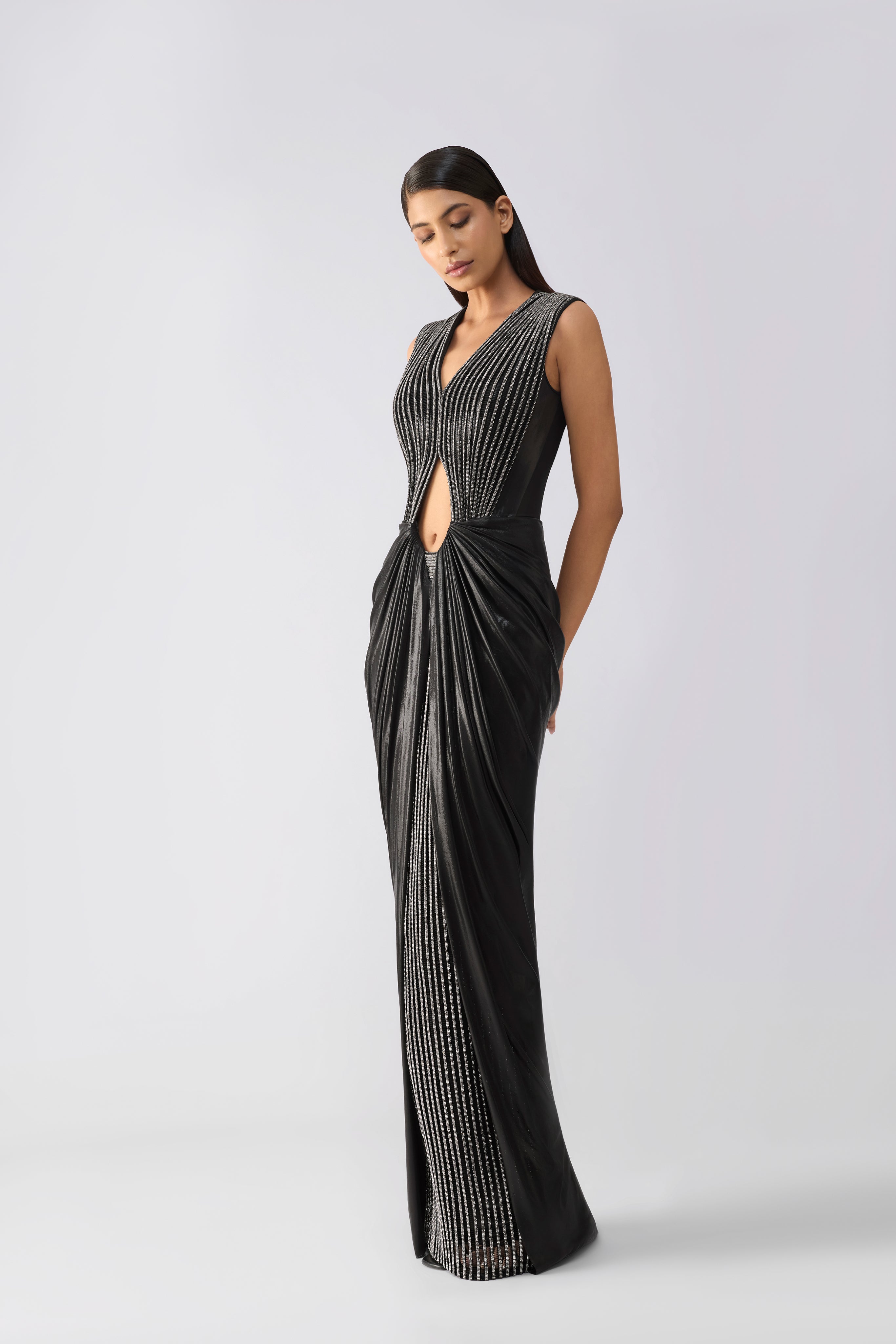Moulded Crystalvein Gown