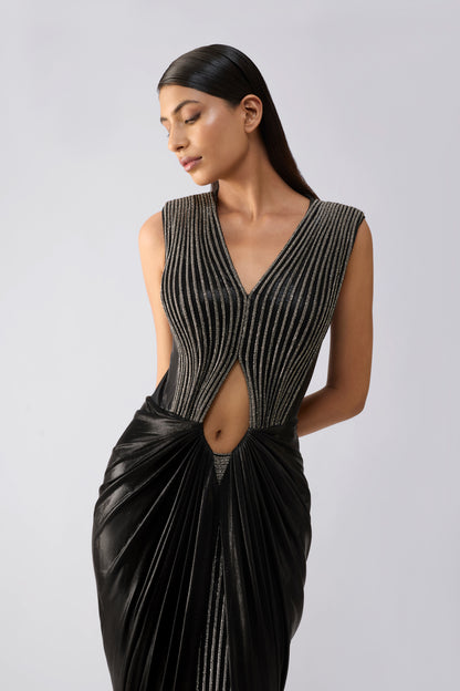 Moulded Crystalvein Gown
