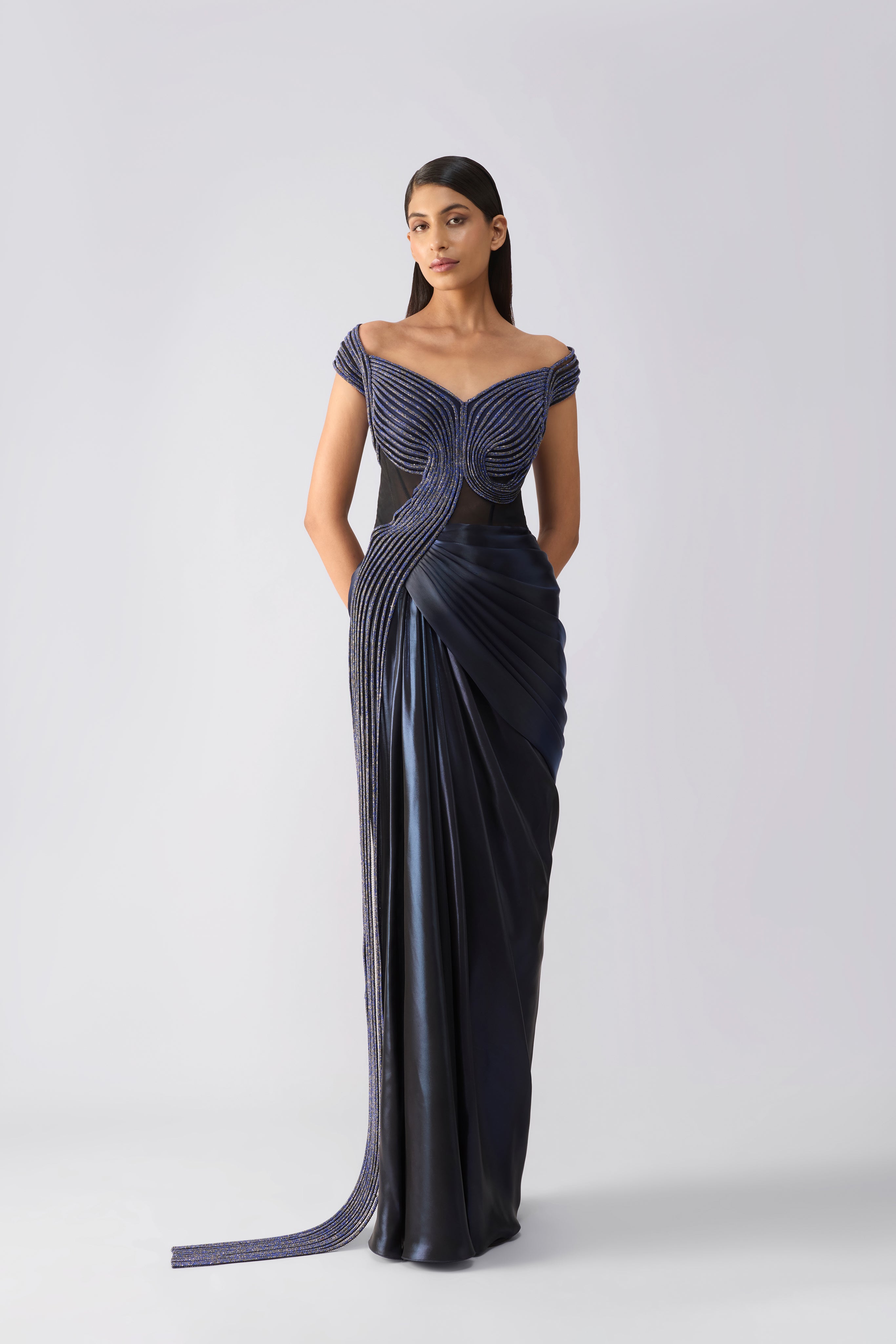 Moulded Crystalvein Gown