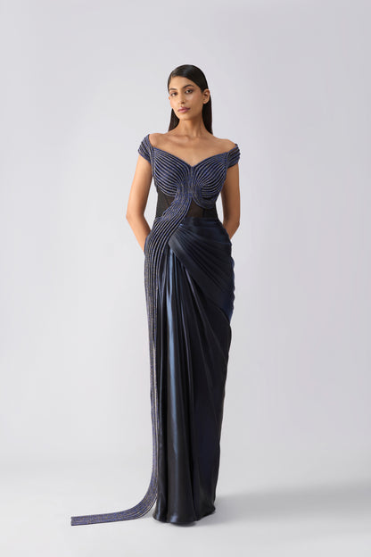 Moulded Crystalvein Gown