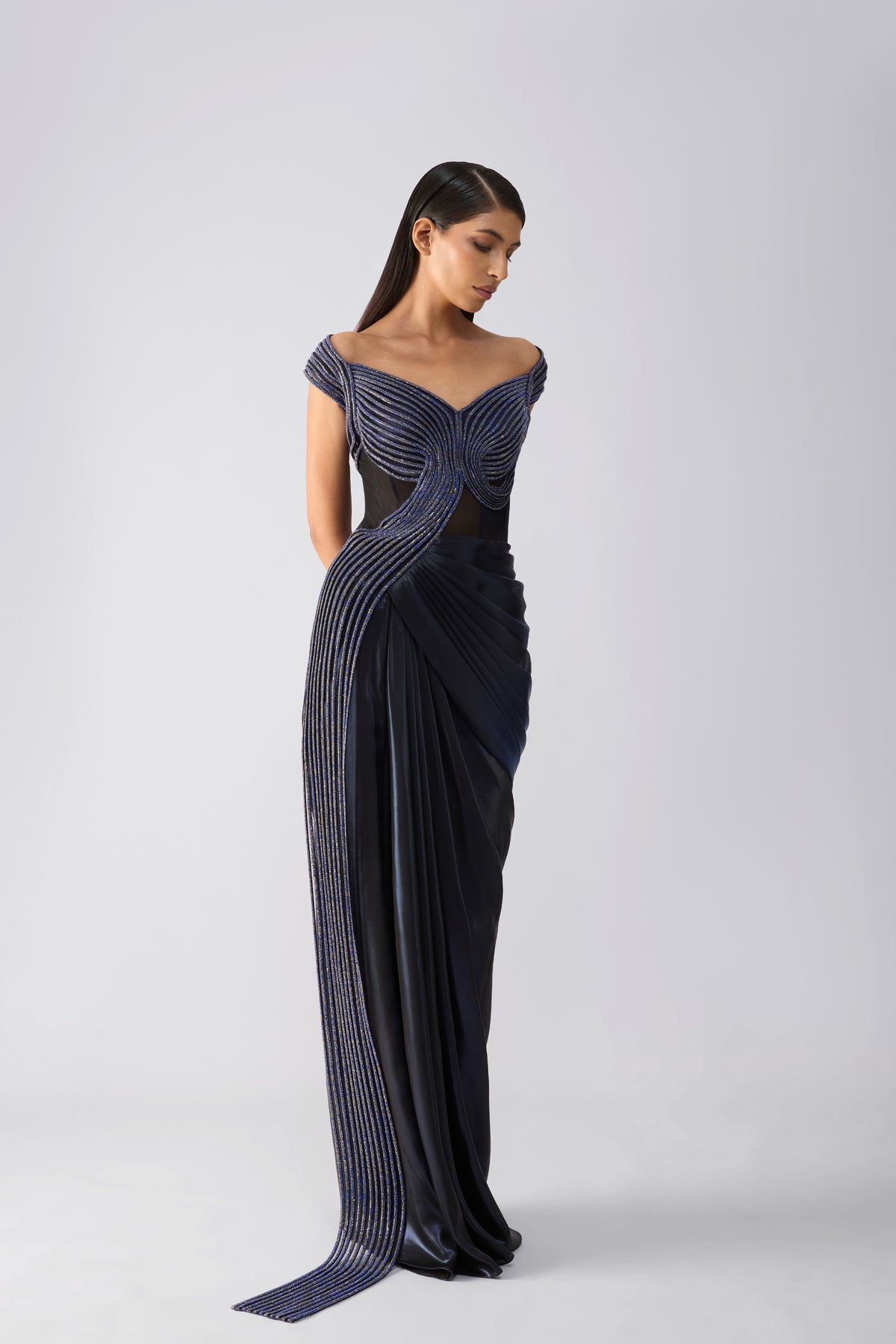 Moulded Crystalvein Gown