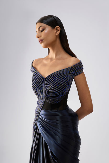 Moulded Crystalvein Gown