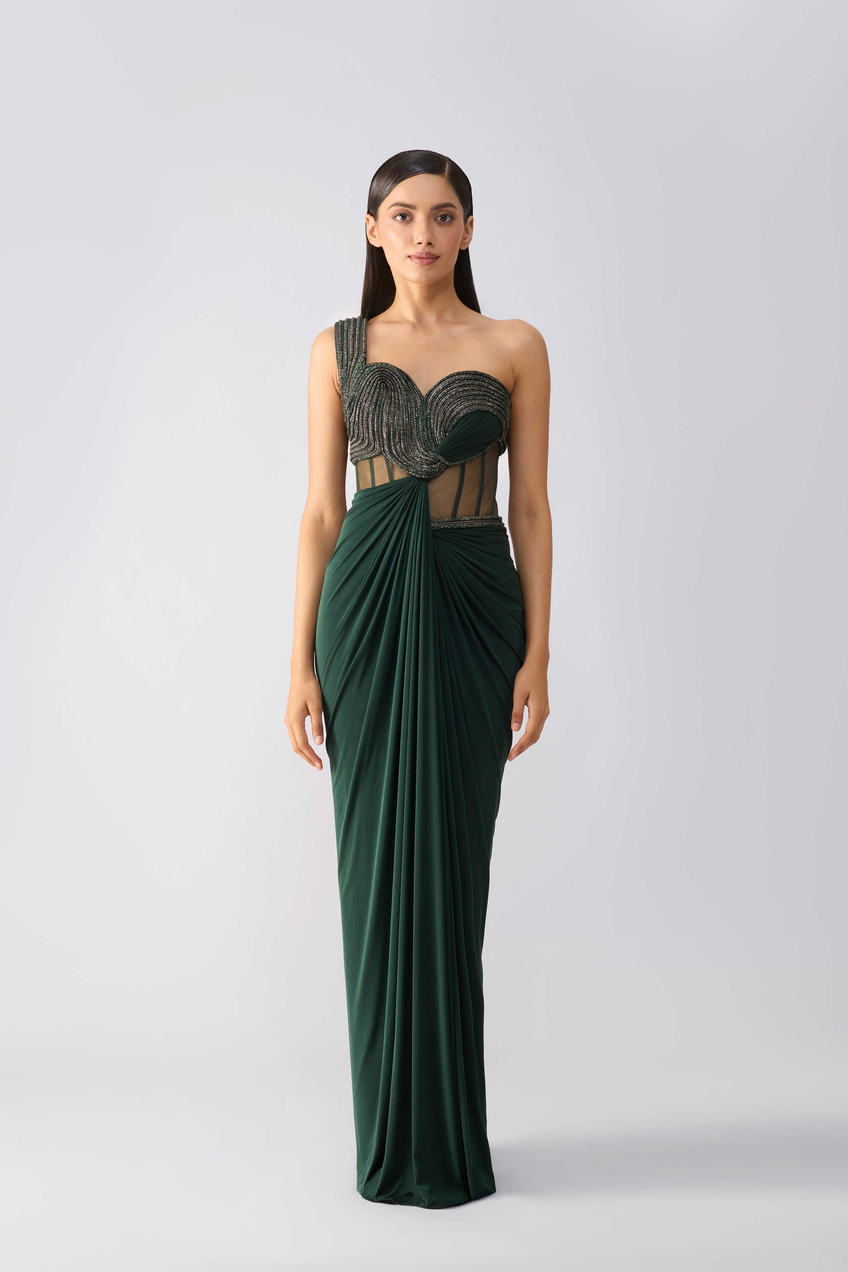 Moulded Crystalvein Gown
