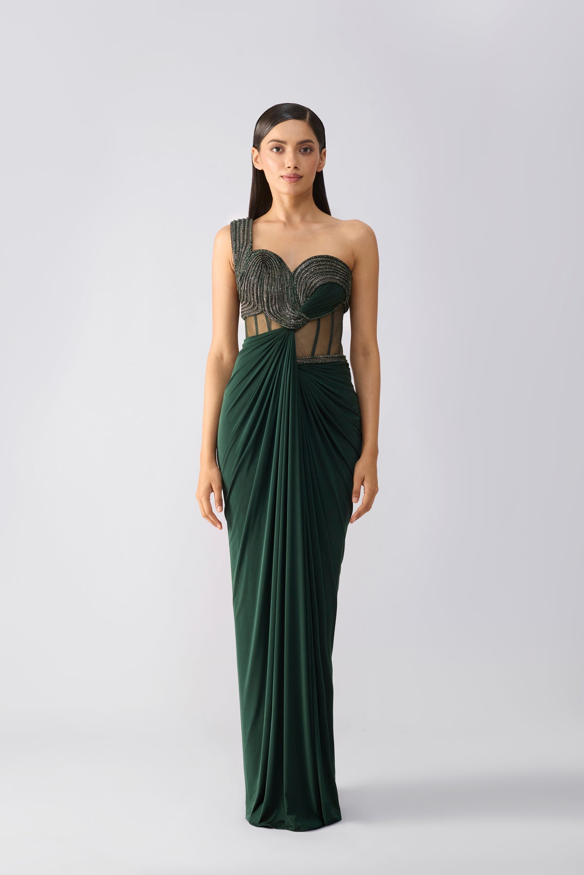 Moulded Crystalvein Gown
