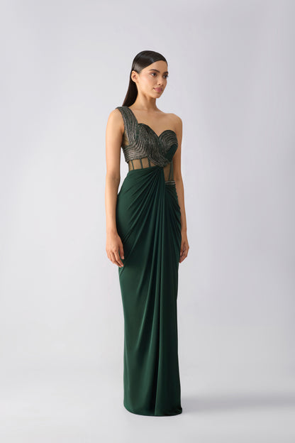 Moulded Crystalvein Gown