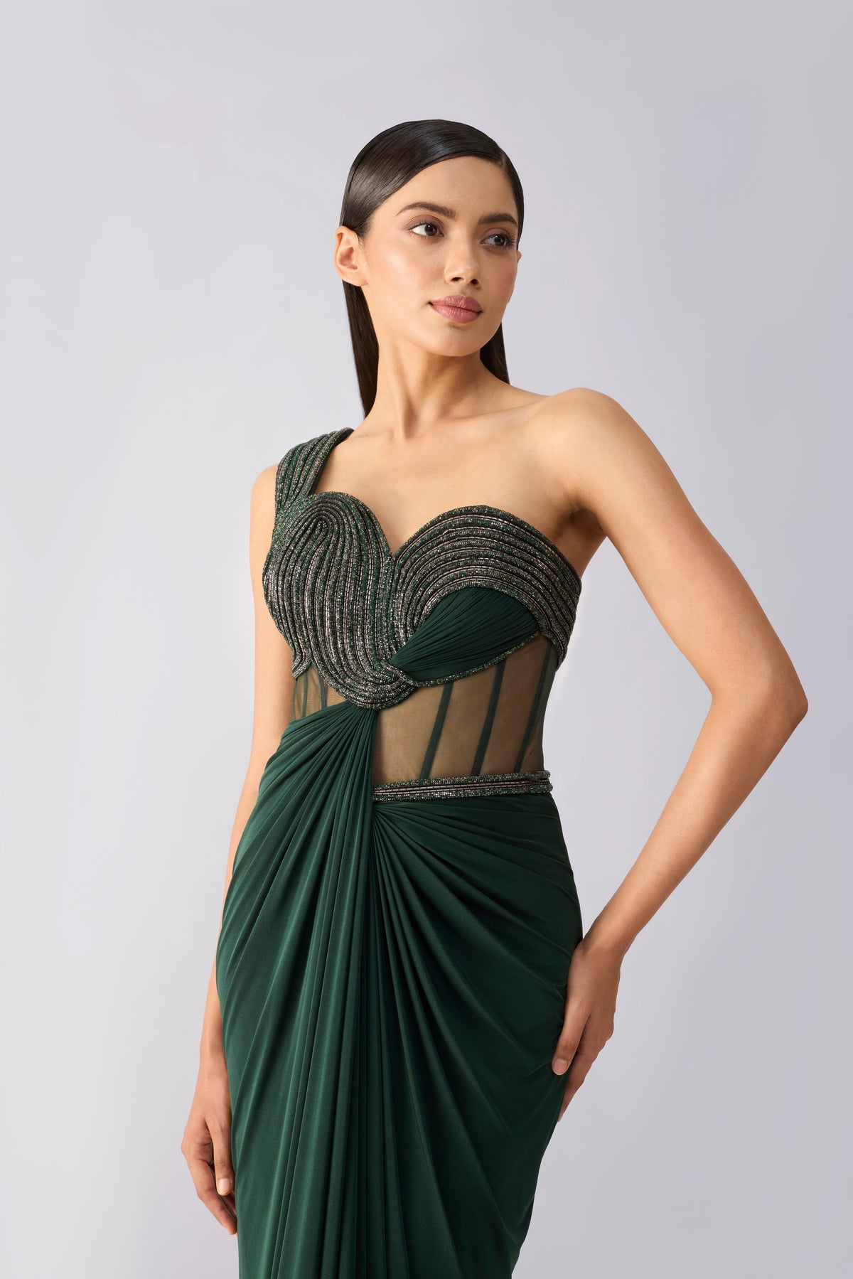 Moulded Crystalvein Gown