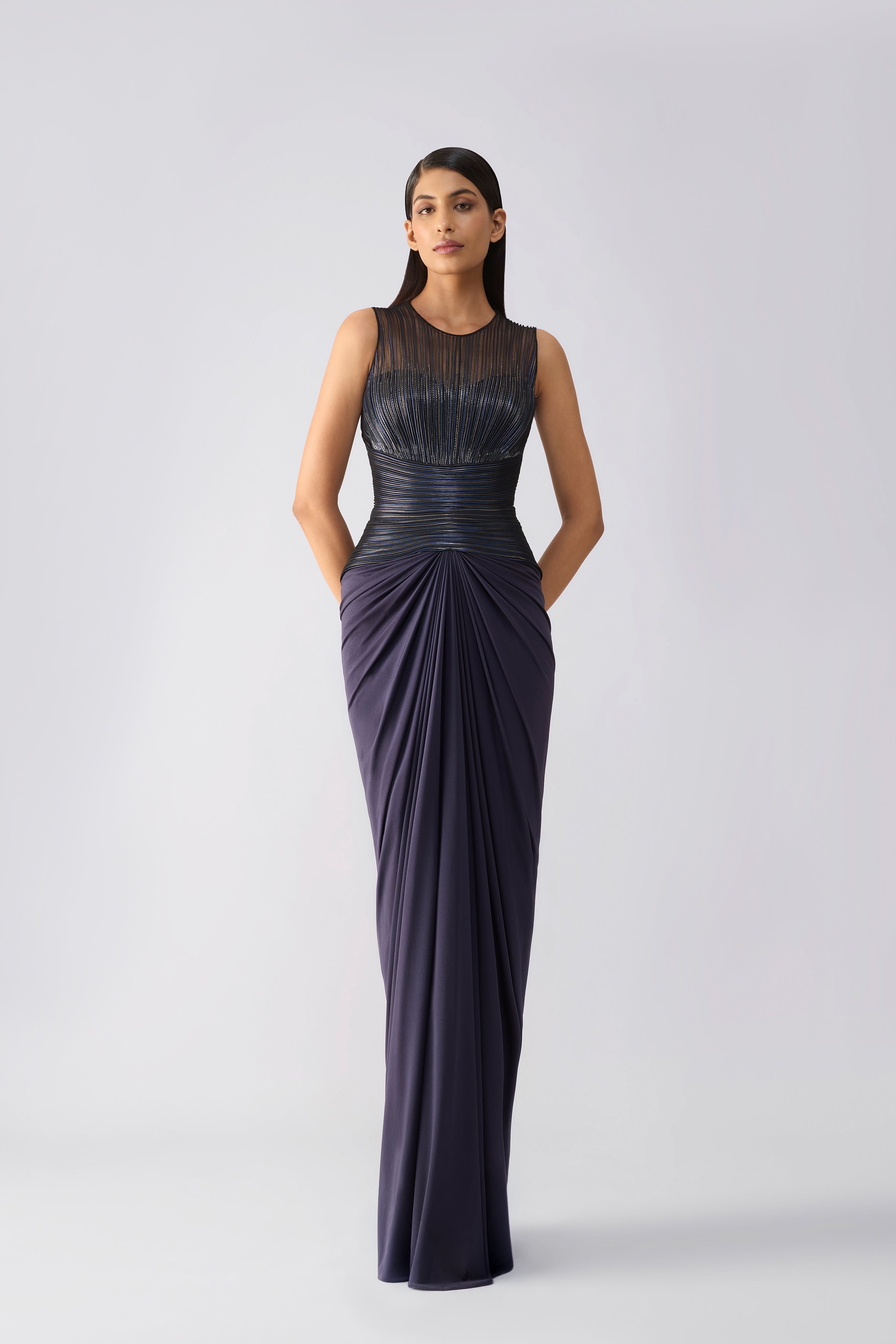 Moulded Crystalvein Gown