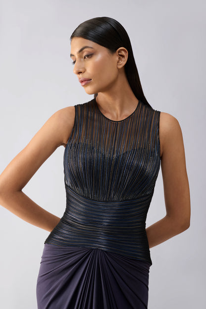 Moulded Crystalvein Gown