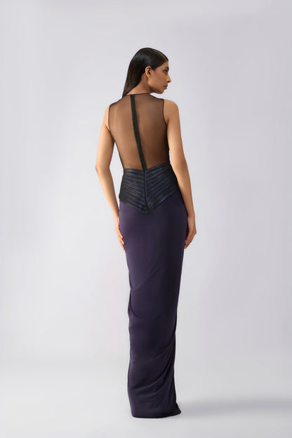 Moulded Crystalvein Gown