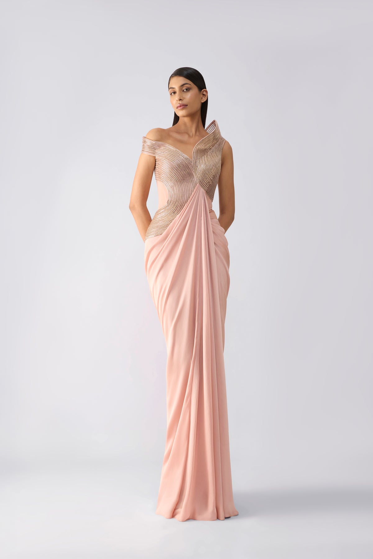 Structured Corded Gown