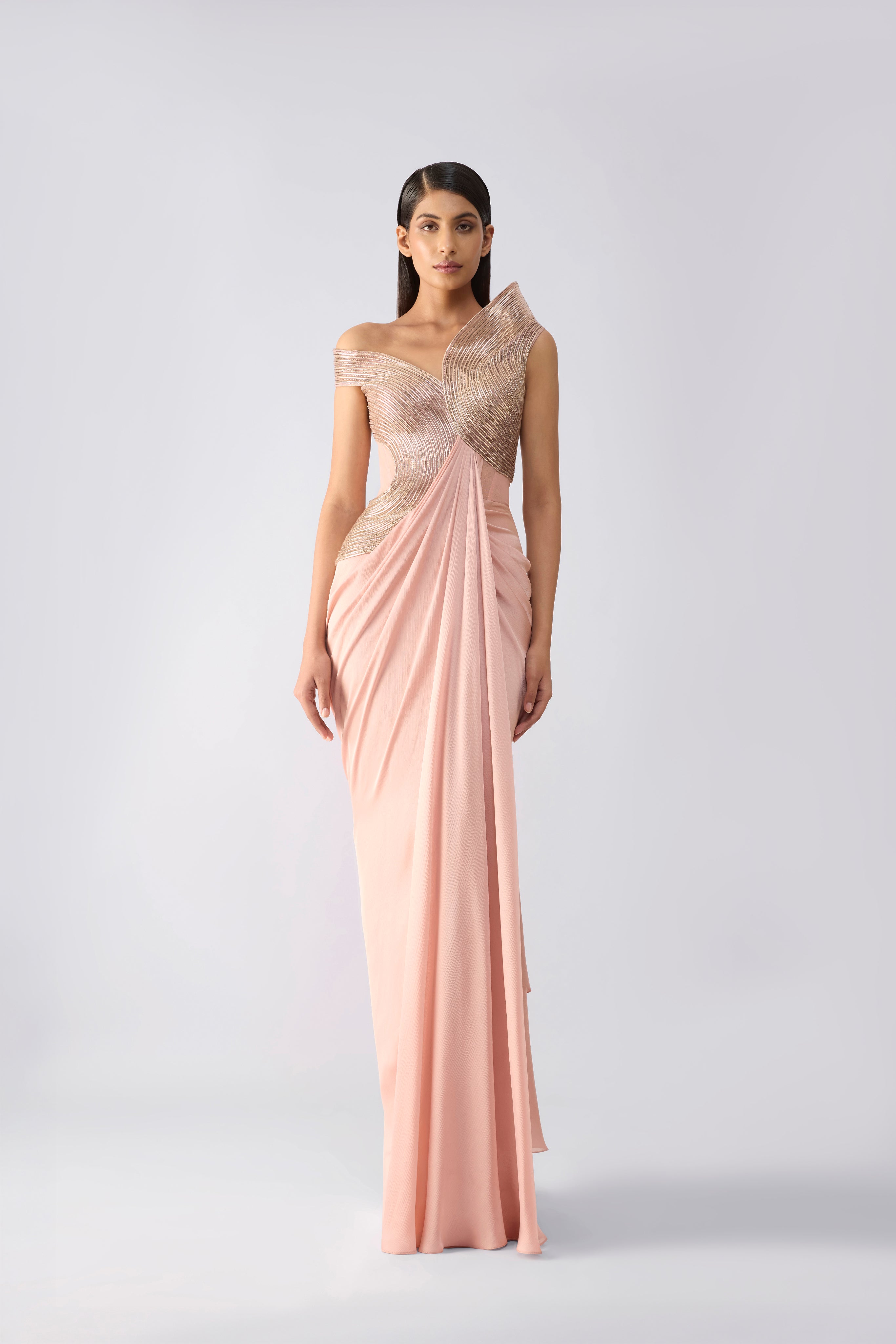 Structured Corded Gown