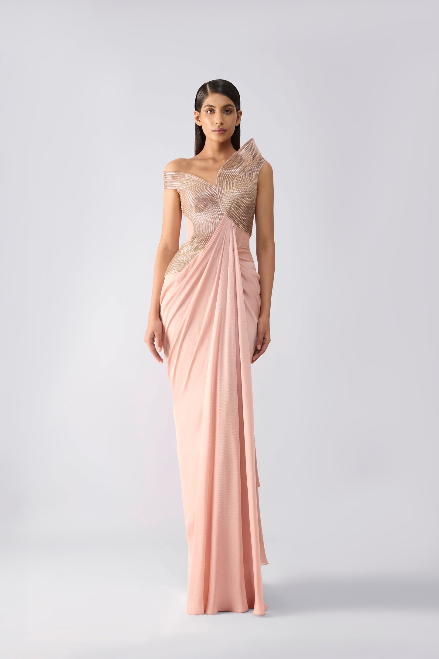 Structured Corded Gown