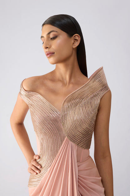 Structured Corded Gown