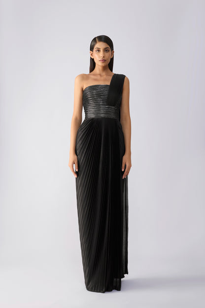Metallic Corded Saree