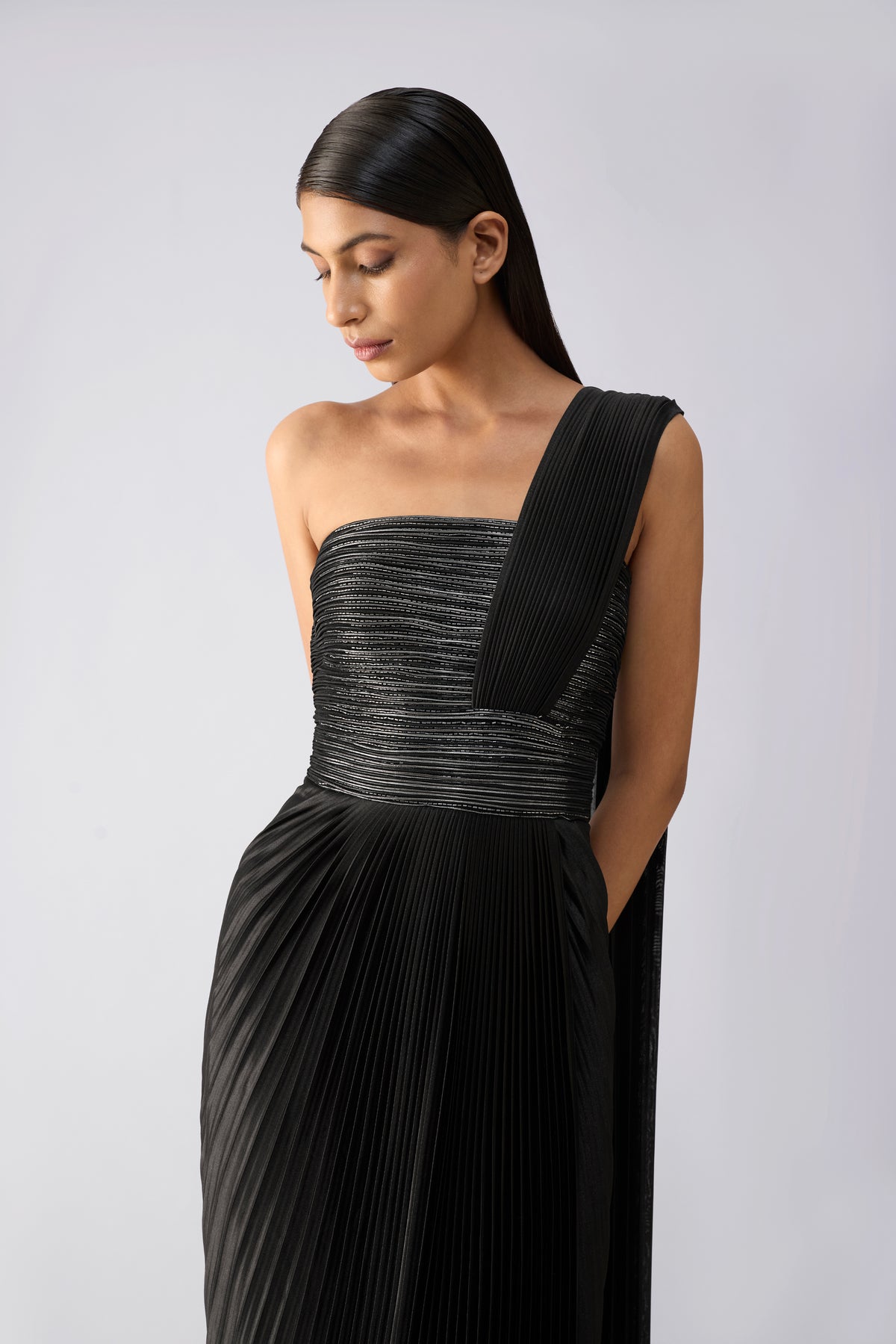 Metallic Corded Saree
