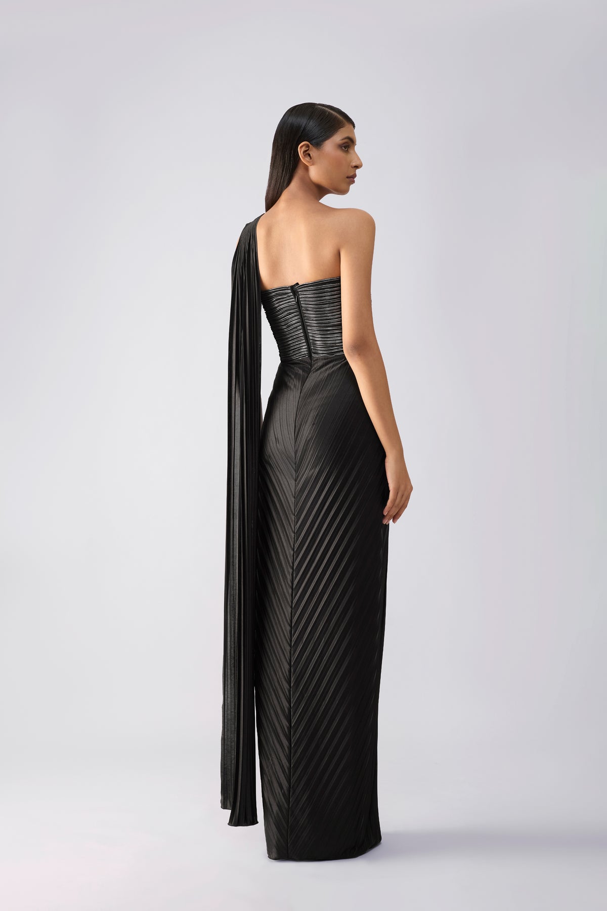 Metallic Corded Saree