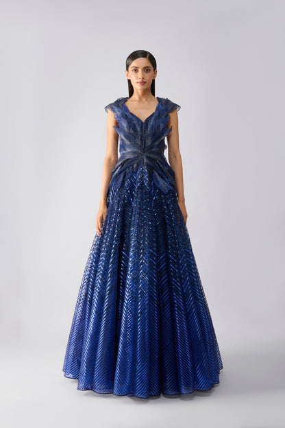 Moulded Metallic 3D Gown