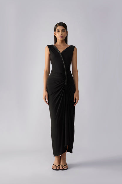 Draped Crystalvein Dress