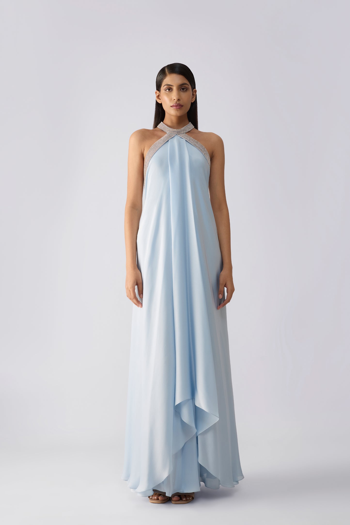 Crystalvein Halter Fluid Dress
