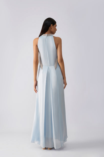Crystalvein Halter Fluid Dress