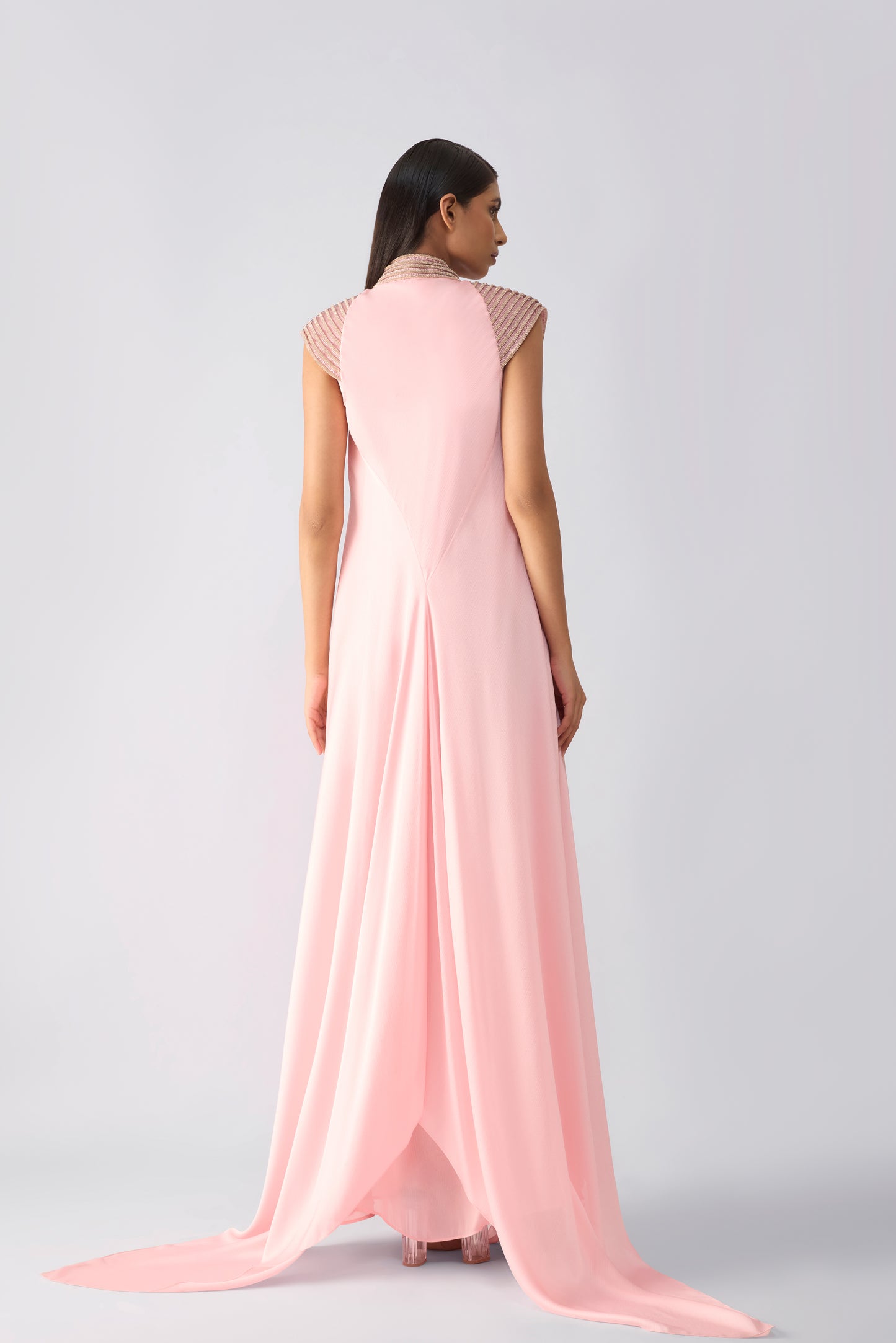 Crystalvein Paneled Dress