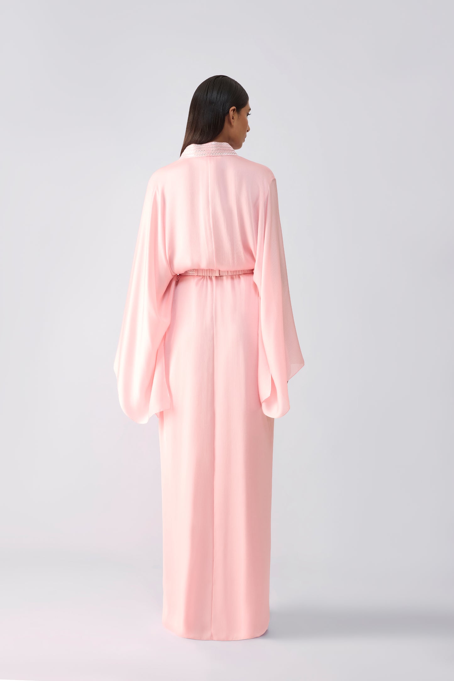 Metallic Micro Pleated Layered Dress