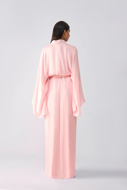 Metallic Micro Pleated Layered Dress