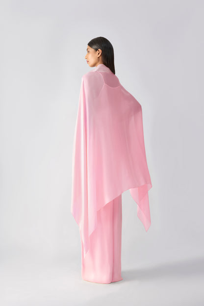 Metallic Structured Cape Set