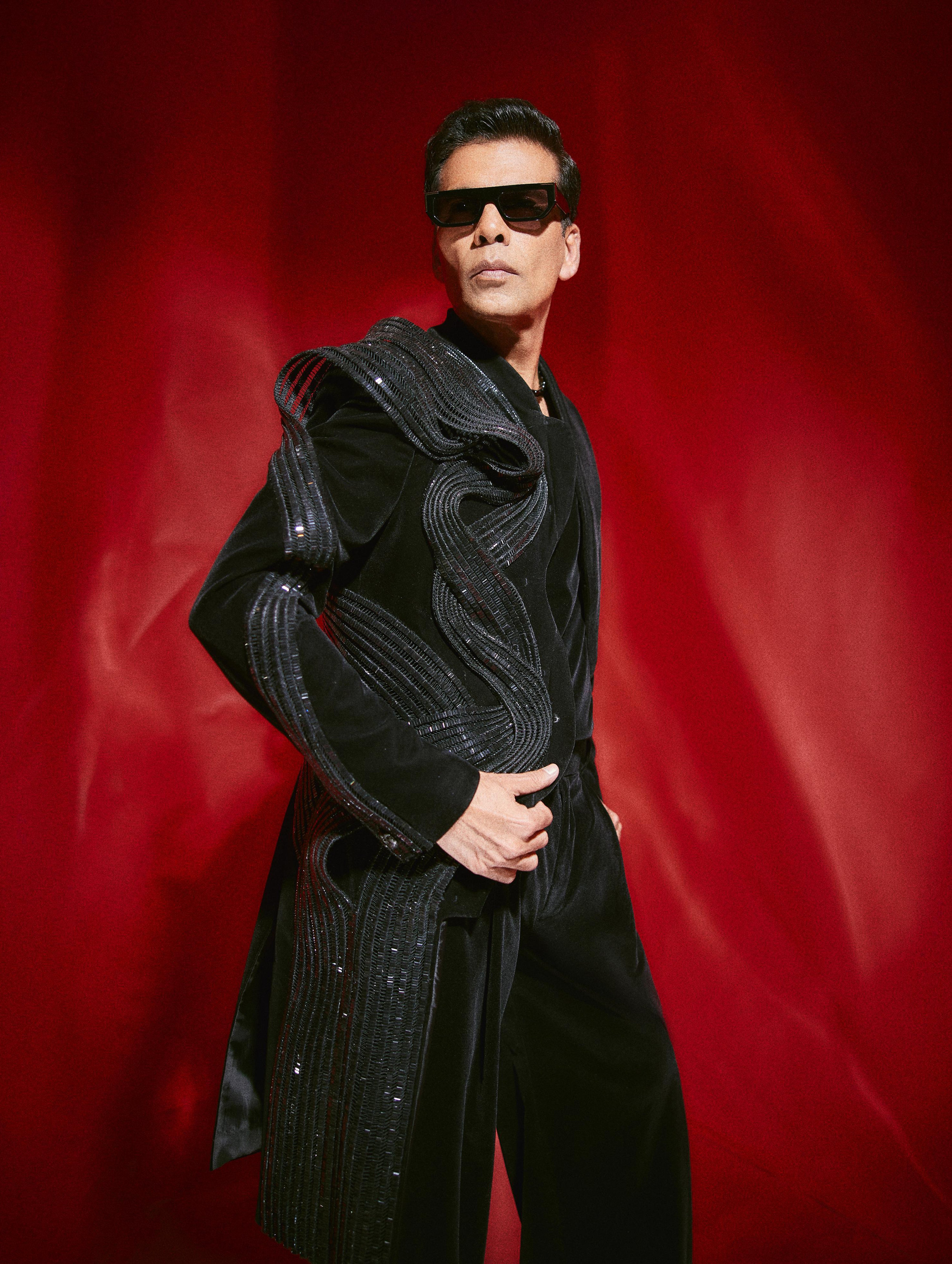 KARAN JOHAR IN CRYSTAL EMBROIDERED JACKET