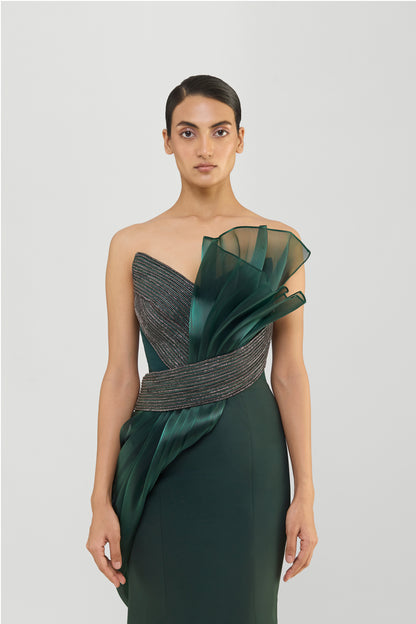 Moulded Crystalvein Gown