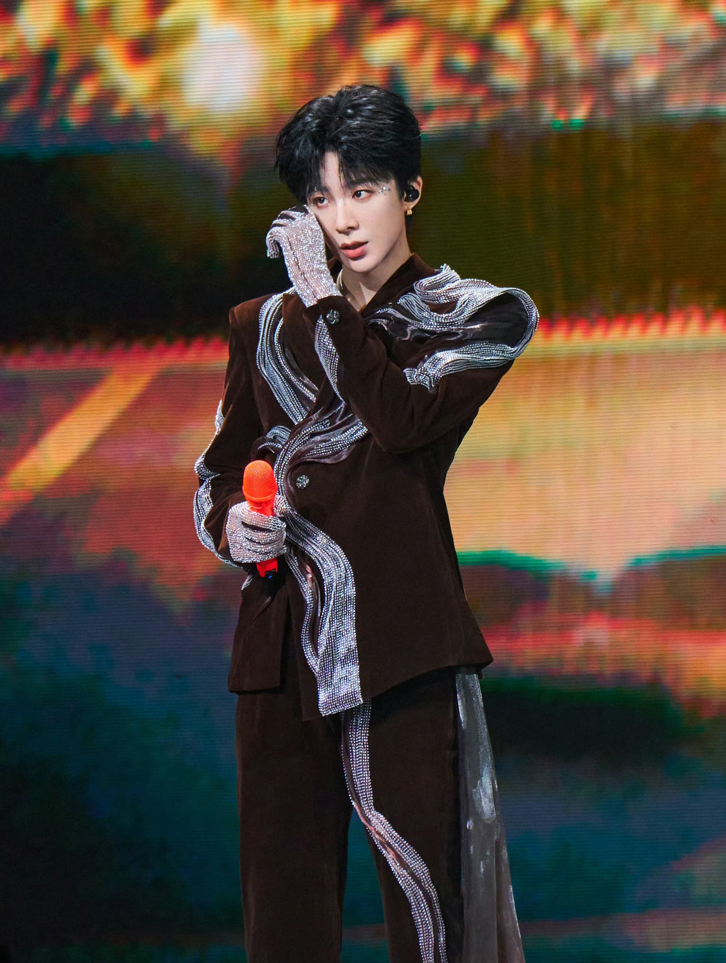 Liu Yuning in Moulded Micro-beaded Tuxedo