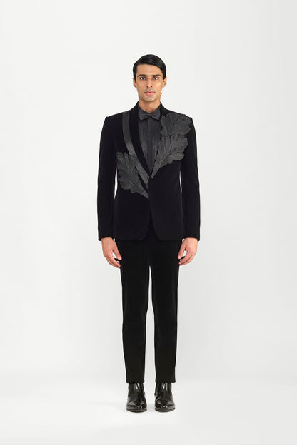 Corded Tuxedo Set In Velvette